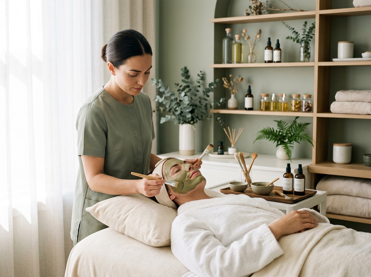Organic facial and parlor treatment at Blissful Parlor & Spa